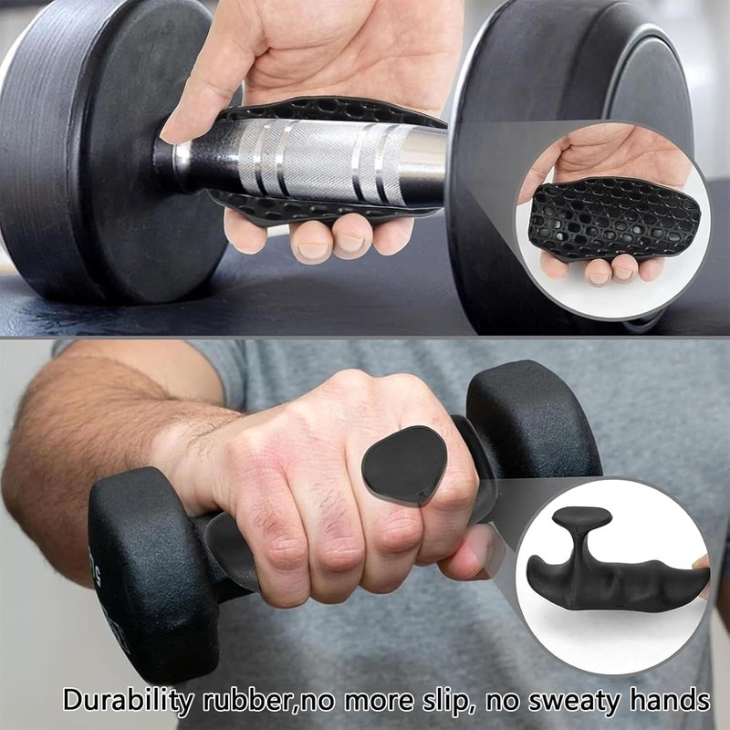 UCLEVER Anti-Slip Workout Grips Hand Protector Gloves for Weight Lifting,