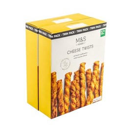 M&S Marks & Spencer Cheese Twists, All Butter Puff Pastry with Gruyère Cheese, Made in France, 250g (2 x 125g)