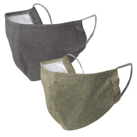 SPICE OF LIFE SFVZ2239CL Warm, Warm Mask, Set of 2, Beige & Gray, Regular Size, For Men and Women, Moisture Absorption, Heat Joy, Washable, Not Stiffly, Machine Washable