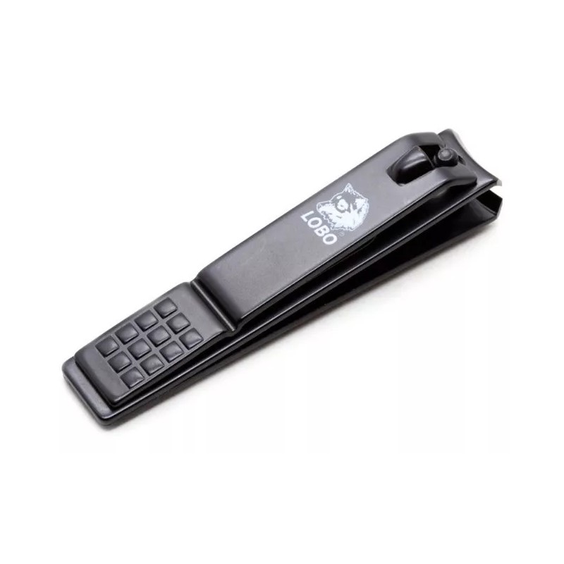 Lobo Corta Uñas Antideslizante Acero Inoxidable Negro 10pz Lobo
