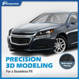 Unbranded Pair Headlights For 2013-2015 Chevy Malibu Halogen Headlamp /2016 Malibu Limited - Black Housing, w/ bulbs