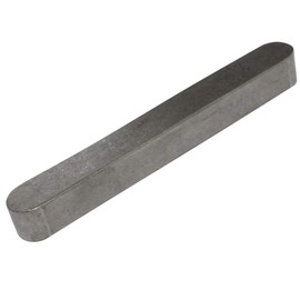 AERZETIX - C43570-5 x Keys with Rounded Ends - Type A - Length 63 mm - Width 8 mm - Height 7 mm - Steel C45K - DIN 6885A - ISO R773