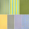 Gnognauq 7pcs Cotton Fabric Pre-Cut Patchwork Quilt Fabric for DIY