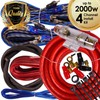 Complete 4 Channels 2000W Gravity 4 Gauge Amplifier Installation Wiring