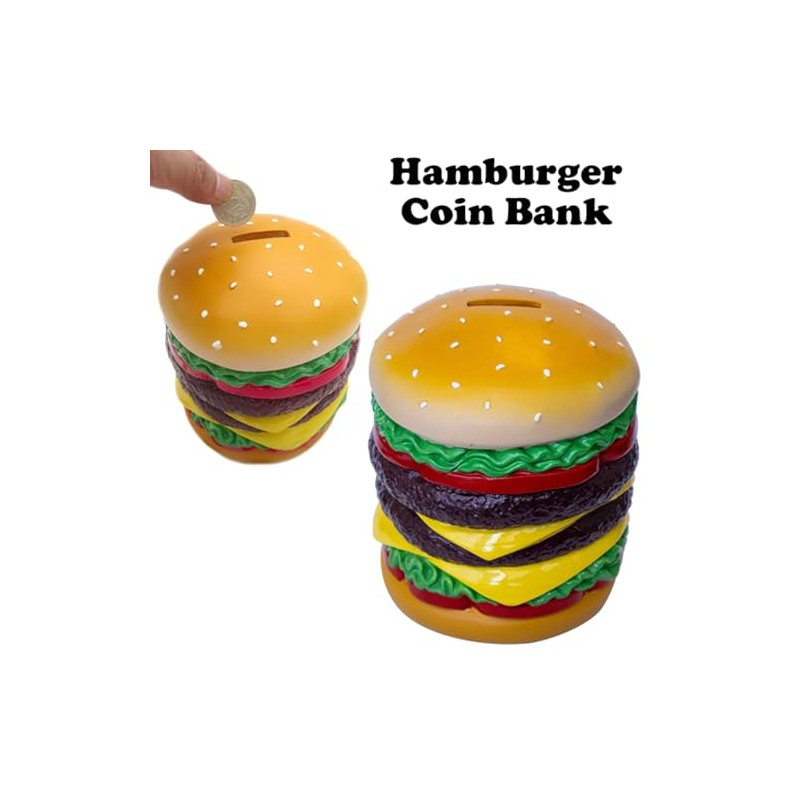 Hamburger Coin Bank Piggy Bank