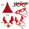 Pack of 16 Christmas Accessories 8 Pieces Christmas Glasses Funny