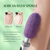 Pecait Electric Body Brush, African Bath Sponge Back Scrubber for