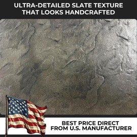 Concrete Stamp Roller – 3" x 3" x 9" – Polyurethane Texturing Tool – Made in USA – DIY & Professional Use for Walkways, Patios & Borders – RL 113005