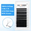Gemerry Fadlash 0.07D-MIX8 - 14 mm Volume Eyelashes, 4D Pre-Fanned
