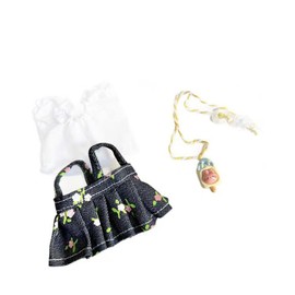 Baoblaze Stuffed Doll Clothes Set, Dress up with Necklace, for Little Girls Fashion Coordination DIY Make Your Own Dolls