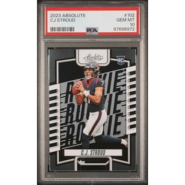 Graded 2023 Panini Absolute CJ Stroud #102 Rookie RC Football Card PSA 10 Gem Mint