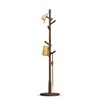 Solid Wood Round Base Coat Rack, Free Standing Hall Coat