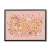 Stupell Industries Botanical Love Typography Delicate Floral Details, Design by