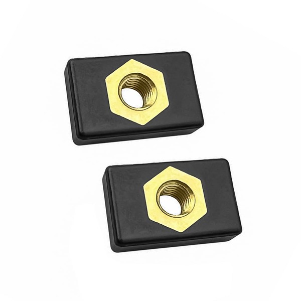 ZONADAH 10 pcs Kayak Rail Screw Nut Parts M6 Copper