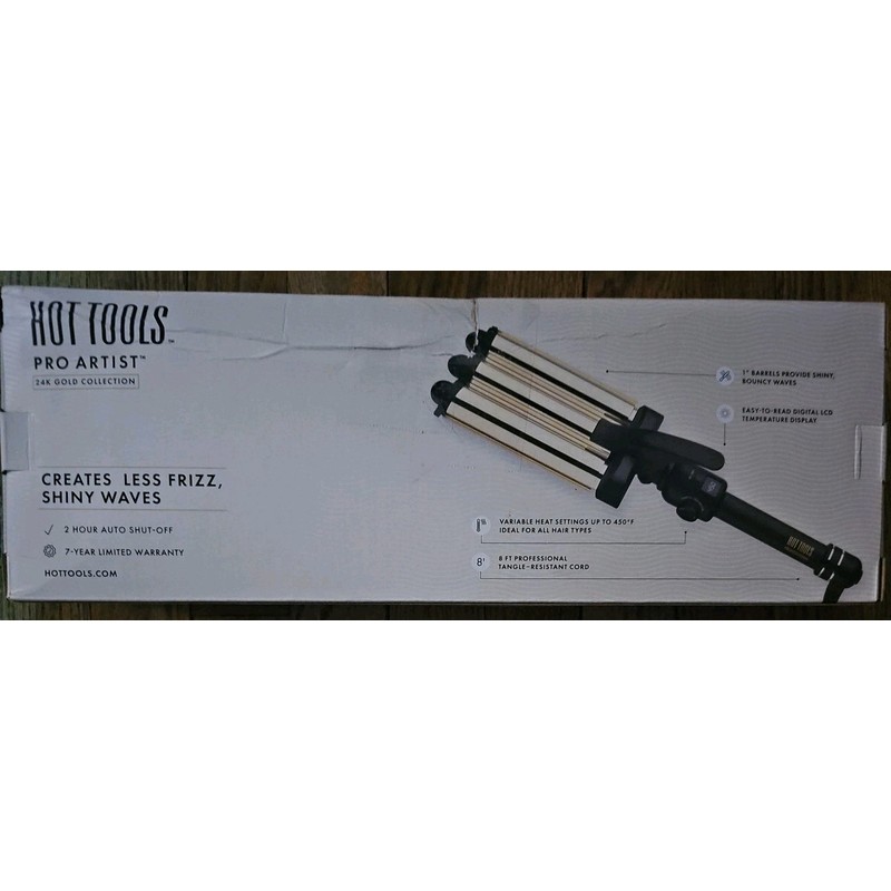 Hot Tools Pro Artist 24K Gold Digital 3 Barrel Hair
