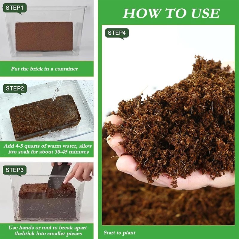 Legigo Organic Coconut Coir for Garden Soil and Potting Mix