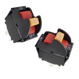 2 Pack SW7B On-Off Toggle Saw Switch 2 Prong, Compatible with Delta 489105-00, 1343758, Ryobi 46023, Porter Cable 438010170141, for for Delta Table Saw, Drill Press, Band Saw