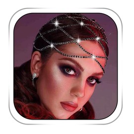 Fdesigner Rhinestone Headpieces Cap Vintage Crystal Head Chain Wedding Flapper Hair Jewelry Gatsby Women Hair Accessoris, Free Size, Rhinestone