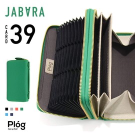 Prog MJ6145 Long Wallet, Round Zipper, Jabara Wallet, Garcon, Stores 39 Cards, Shrink Leather, Genuine Leather, Italian Leather, NAVY
