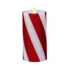 Luminara Candy Cane Flameless Moving Flame LED Candle (6.5-inch) Real