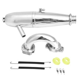 VGEBY RC Double Exhaust Pipe, RC Car Exhaust Pipe Double Exhaust Joint for HSP Redcat 1/8 RC Car for SH GO 21/28CXP Engine, #601, VGEBYTCIAWS8NMH