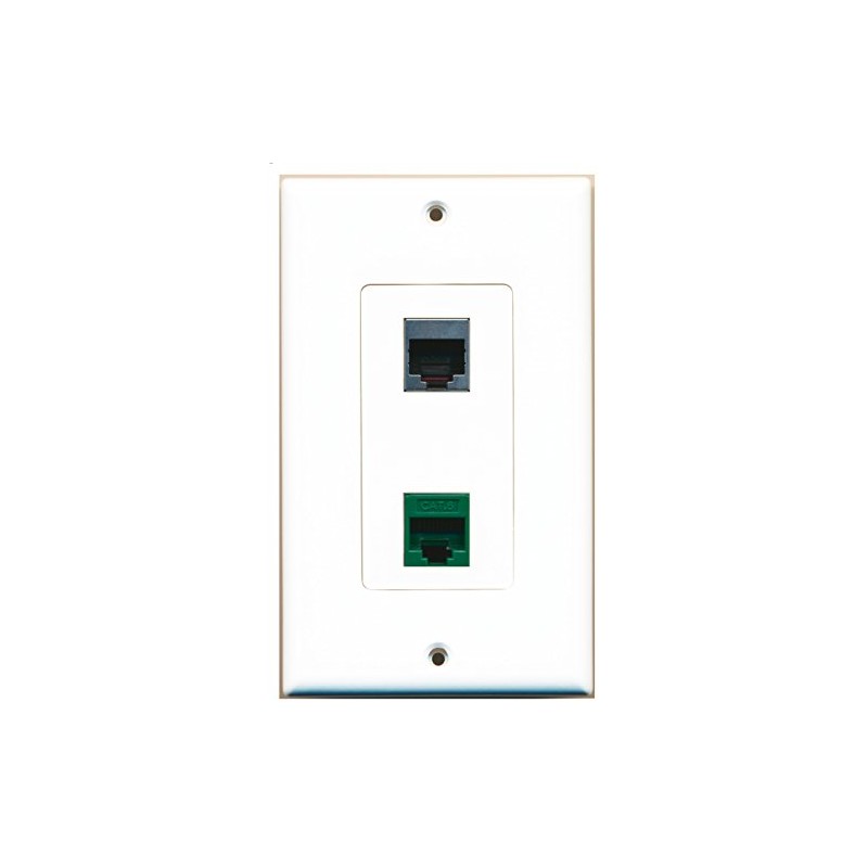 RiteAV 1 Port Cat6 Ethernet Green 1 Port RJ45 Shielded