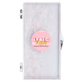 VNE 500 Fans Colorful Lash Extensions | Premade Volume Lash Extensions | Premade Mega Volume Fans | Colored Lash Extension | Russian Volume Eyelash Extensions |6D, White, D Curl, 16mm