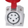 Industrial Power Socket IP44 Waterproof Dustproof 5 Core 16A 3P+N+E