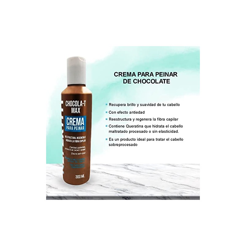 Nefertiti Kit Nefertiti Chocola-T Max Mascarilla Doble Keratina Crema para