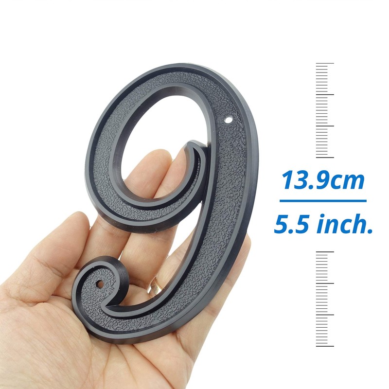 HASWARE 5.5 Inch (139 mm) House Number Modern Door Numbers