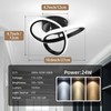 CANEOE Black Hallway Ceiling Light Fixtures 24W Dimmable LED Ceiling