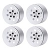 ZJchao RC Beadlock Wheel Hub, 4 Pieces 1.9 Aluminium Alloy