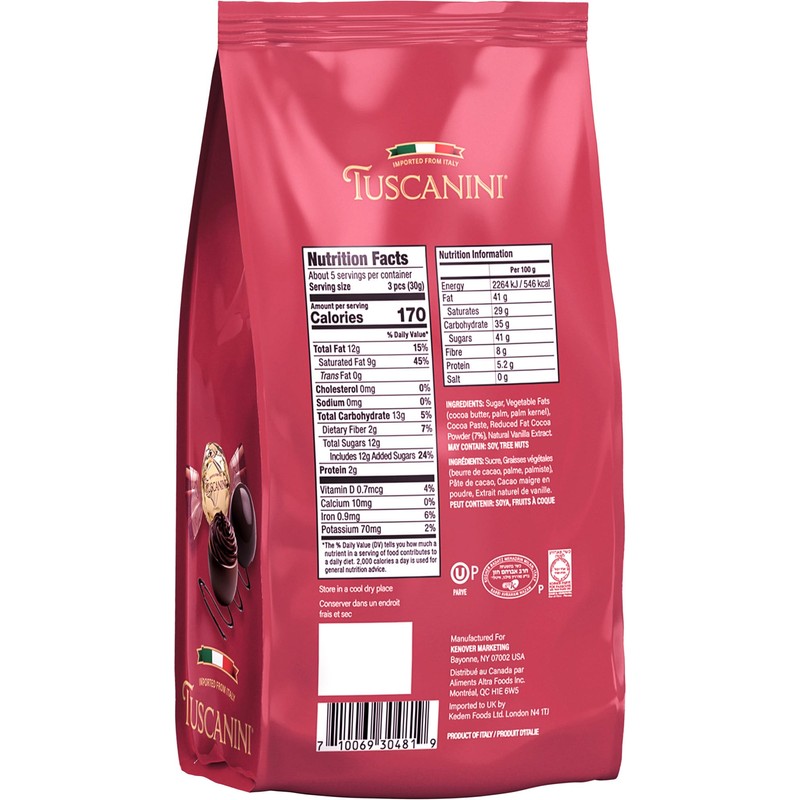 Tuscanini Fine Italian Dark Chocolate Truffles, Roma, 5.4oz | Gourmet