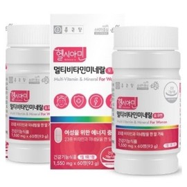 Chong Kun Dang Health Co., Ltd. Healthy Cyamine Multi-Vitamin &amp; Mineral High Content Women Women 60s 40s For Women 1550mg x 60 tablets / 종근당건강(주) 헬시아민 멀티 종합 비타민 앤 미네랄 고함량 여성 여자 60대 40대 포우먼 1550mg x 60정