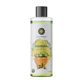 Aceite para el cabello AYURVEDASHREE 6.76 fl oz., con Bhringraj, extracto de Amla, Kalonji, sésamo, aguacate, nuez, tomillo, jojoba, aceite de semilla