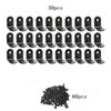 L-Shaped Corner Brackets for Wood Furniture – Black Stainless Steel