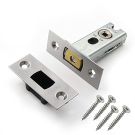 EAI Tubular Deadbolt for Bathroom | 64mm Case 44mm Backset | Satin Stainless