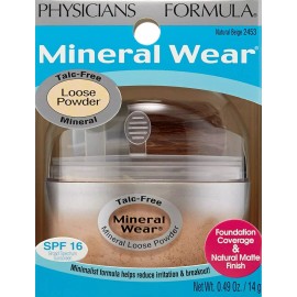 Physicians Formula Mineral Wear Talc-Free Loose Powder, Natural Beige , #2453
