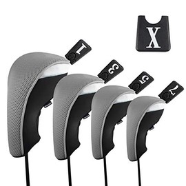 Andux Golf Driver Wood Head Covers 460cc Driver Pack of 4