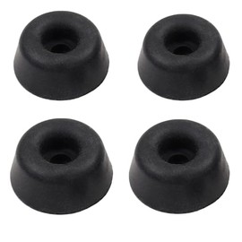 Toilet Seat Furniture Rubber Buffer Pads Black 22mm Replacement Bumper Pads for Slam & Noise Dampener Toilet Seat Fittings for Toilet Lid WC Cover Bathroom Hardware 4 Pack.