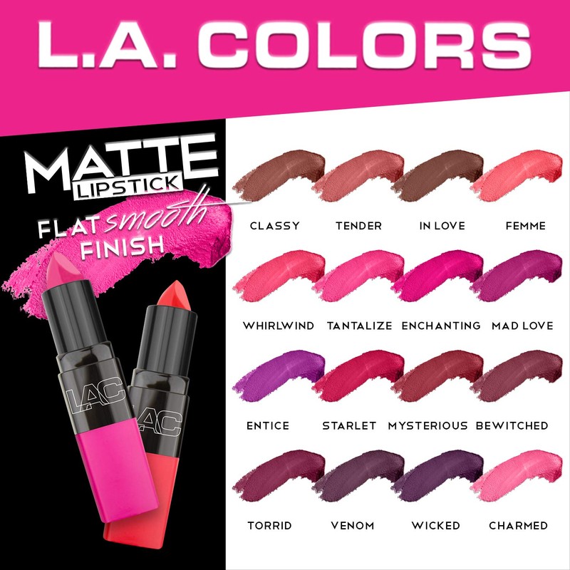 L.A. Colors Matte Lipstick, Classy, 1 Ounce