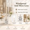 20 Pack Glass Hurricane Candle Holders, 11.8 in Clear Taper