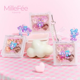 Milfi Puffy Tear Bag Palette, Mezzo Piano Limited Package N02, Strawberry Pink, Eye Shadow, Concealer, Cream Liner, Glitter, Yebe, Narmiya, Berrier-chan, Blueberrier-chan
