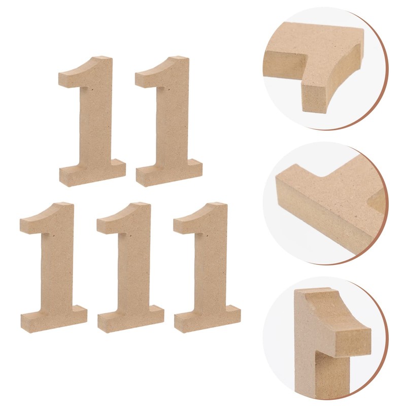 COHEALI Blank Wooden Number paper mache letters paper mache numbers