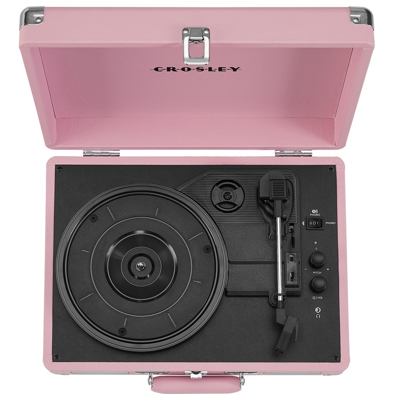 Crosley CR8005E-BH Cruiser Plus Vintage 3-Speed Bluetooth in/Out Suitcase Vinyl