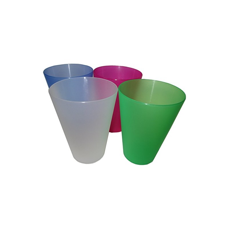 Beaker/drinking cup set of 4 available in 4 colours –