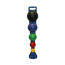 CanDo 10-1742 MVP Balance System, 5-Ball Set with Wall Rack, 1 each Yellow through Black