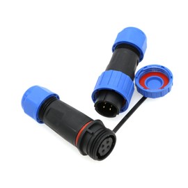 ZBLZGP TY16 Docking 4 Pin 5A Male Female Power Plug Waterproof Plug IP68 LED Strip Straight Outdoor Solderless Screw Connection