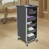 Salon Trolley Cart, Plastic Salon Rolling Cart for Stylist Beauty