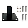 Rockwill 1.5x1.5 inch Square Post Fence Flange Kit, Premium Heavy